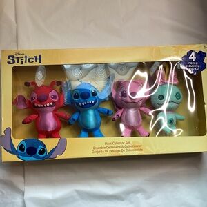 Disney Stitch Plush Collector Set - Red, Blue, Pink, Green